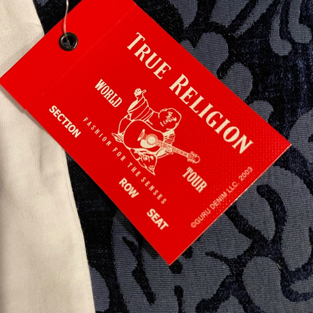 True Religion Girls Glitter Logo Tee NWT - Picture 3 of 5